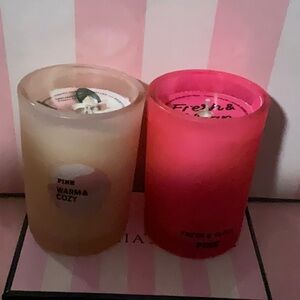PINK Candle Duo New